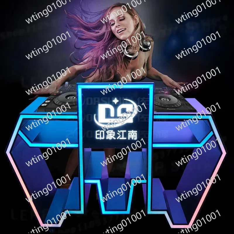 for Electronic Sound Bar Luminous DJ Station Box Disc Player Sound Rack LED Mixer Party KTV Nightclub Special