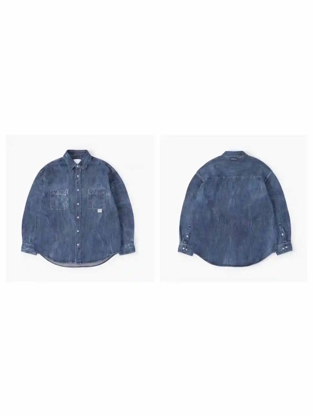 

Retro Waed Loose Fit Lightning Denim irt Men's Breathable Long Sve arp Point Collar Inner Wear PU Leather irt