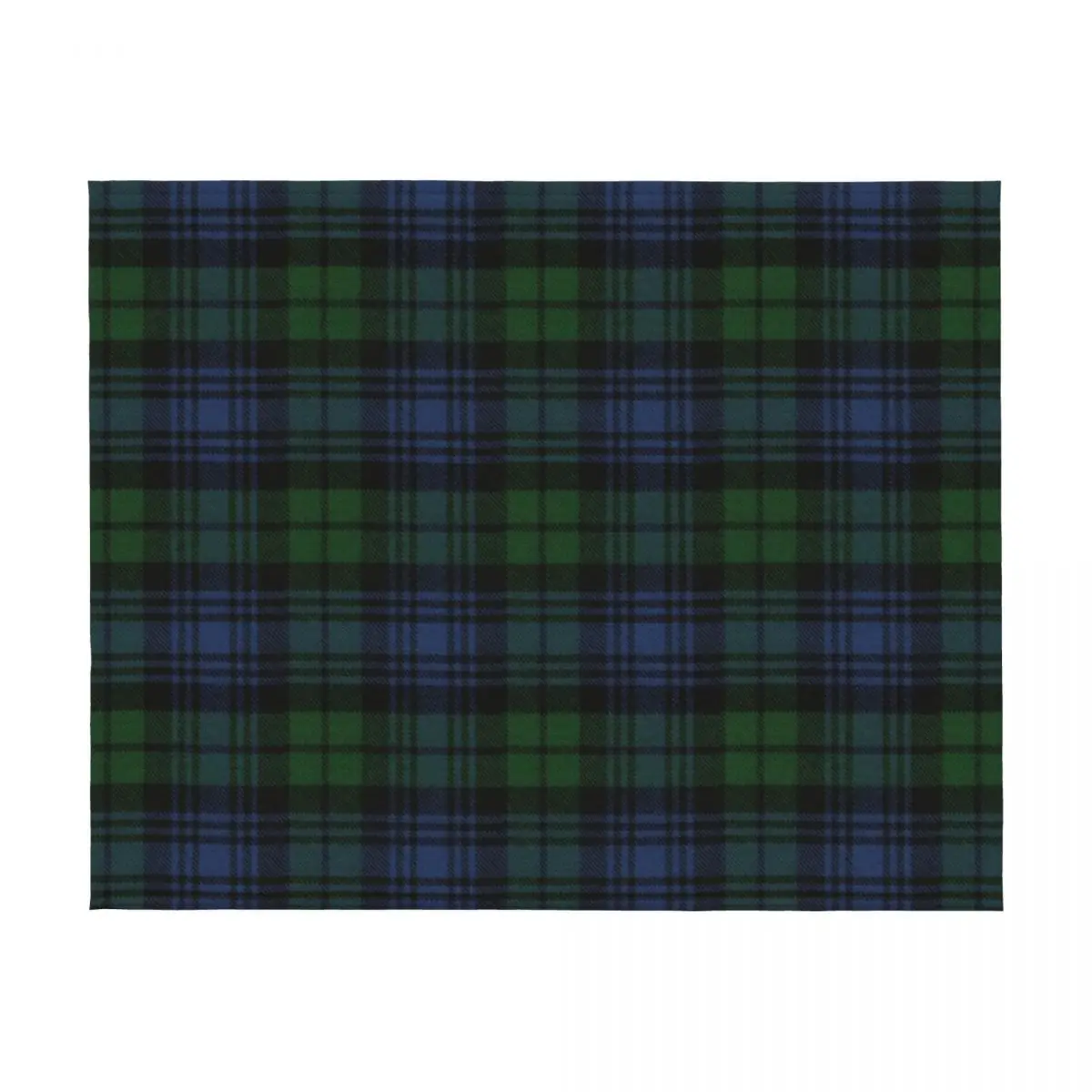 ساعة سوداء قديمة أصلية من الترتان الاسكتلندي بطانية مزخرفة بطانيات فروي سميكة فاخرة #2