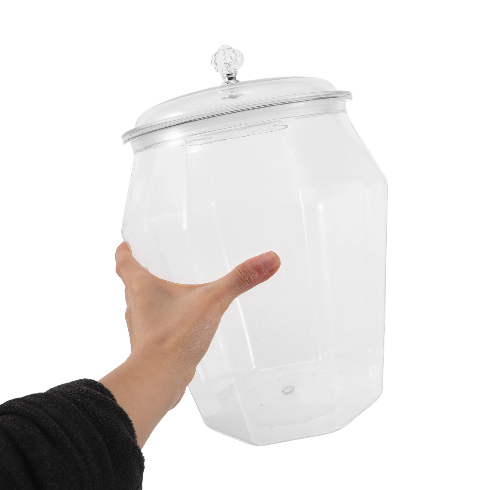 

7L Airtight Kitchen Storage Jars Plastic Transparent Pantry Organization Containers for Rice Oatmeal Flour Dry Food Cereal Grain