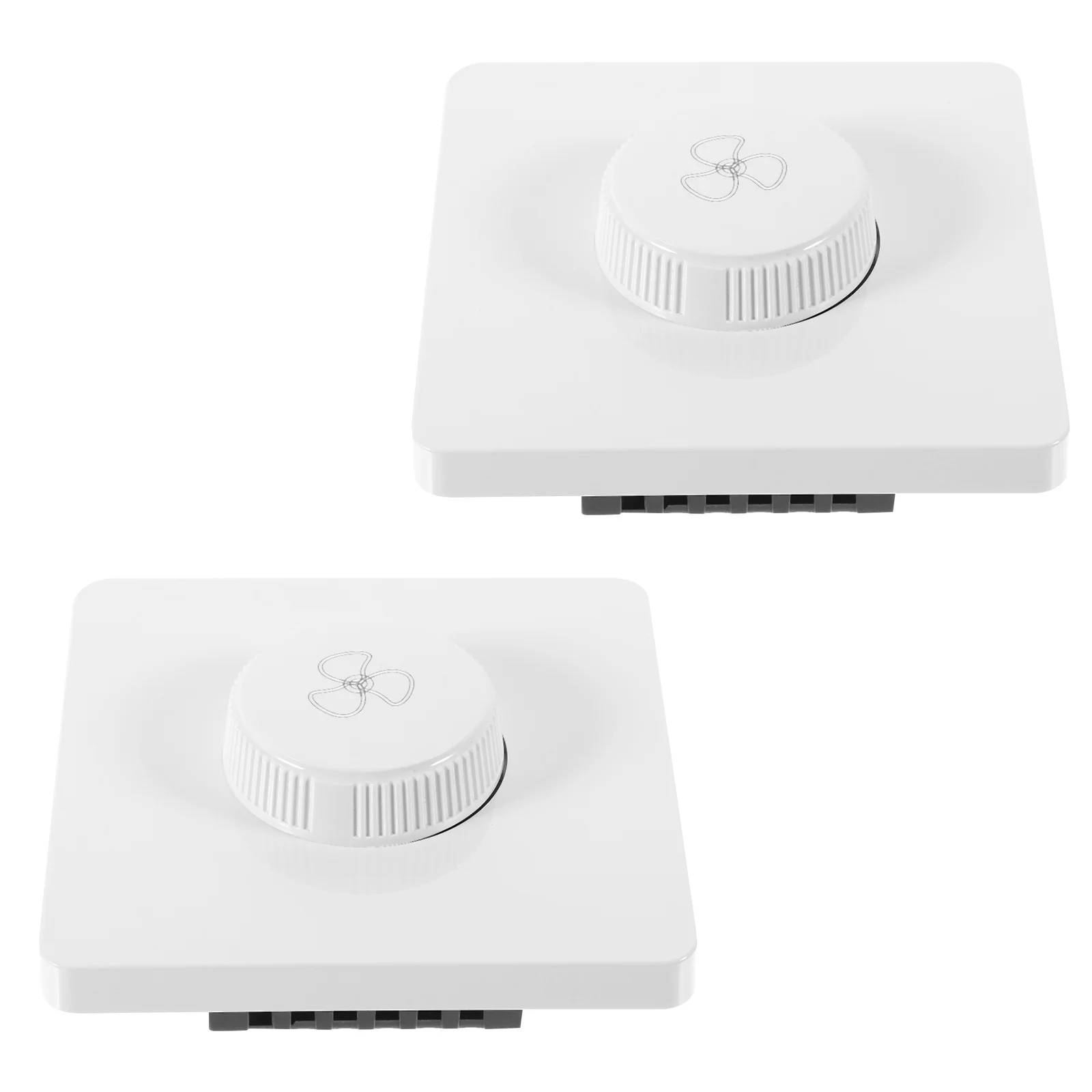 

2 шт. пластиковый контроллер вентилятора, настенное крепление, компактная панель, высокоточная регулировка температуры с переменной скоростью для внутреннего потолочного вентилятора