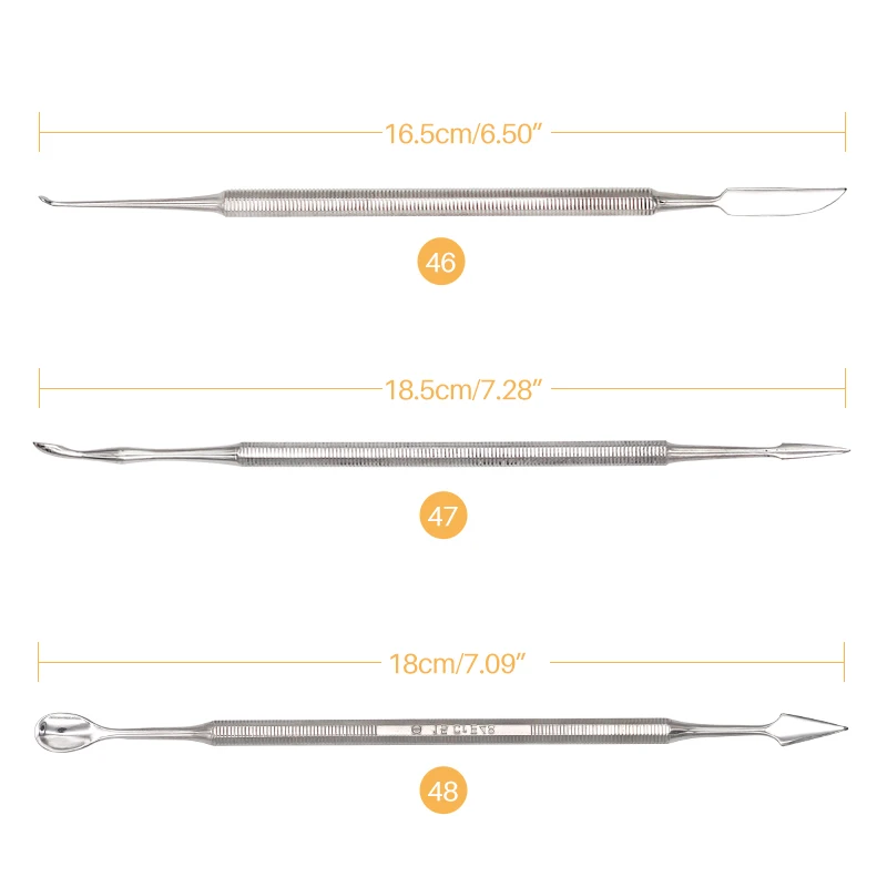 Dental Spatula Plaster Knife Double Ended Stainless Steel Versatile Teeth Wax Carving Tool Set Dental Instrument Tools