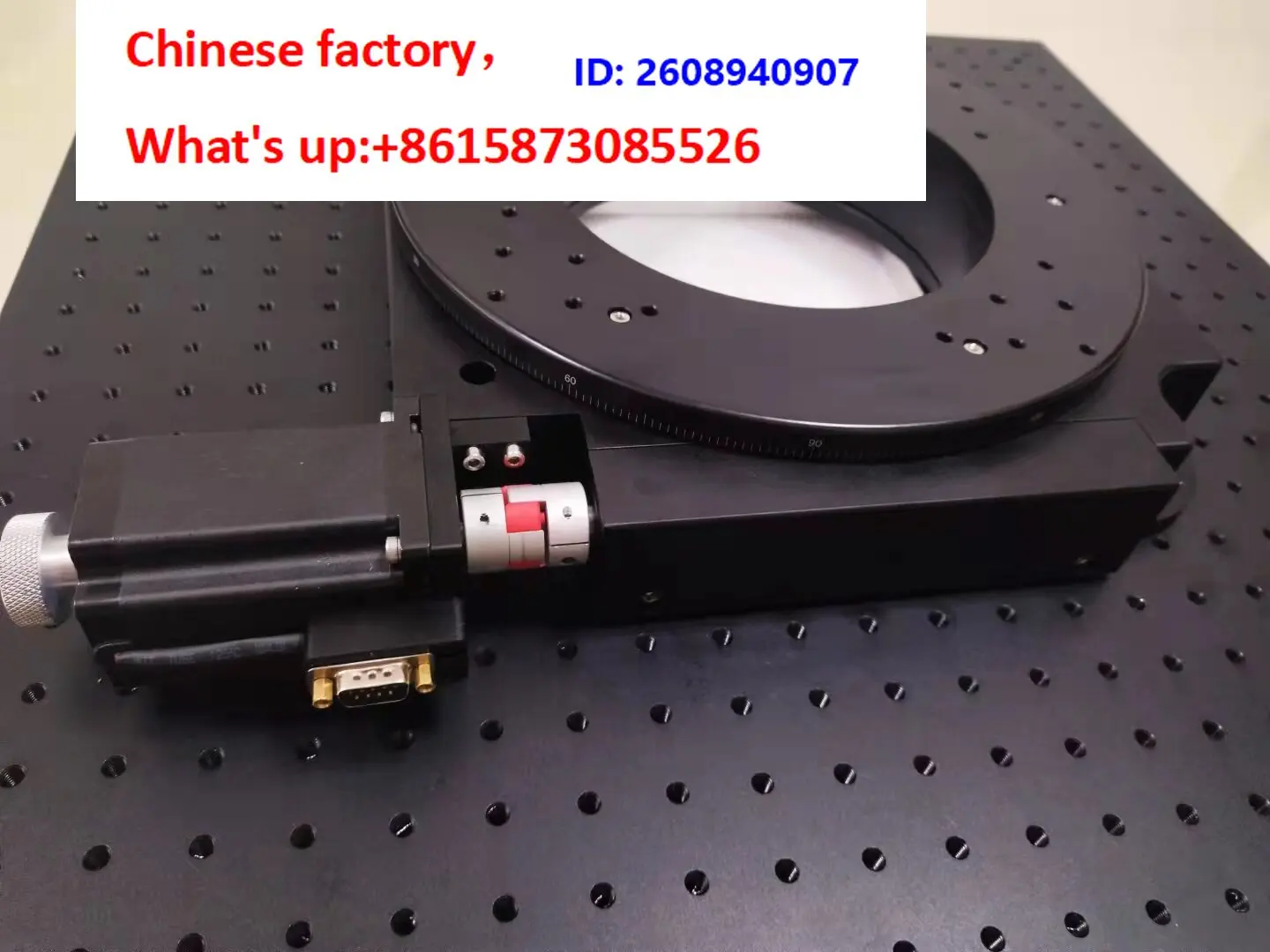 Large load cross roller bearing Y200 series electric rotary table arbitrary indexing disc