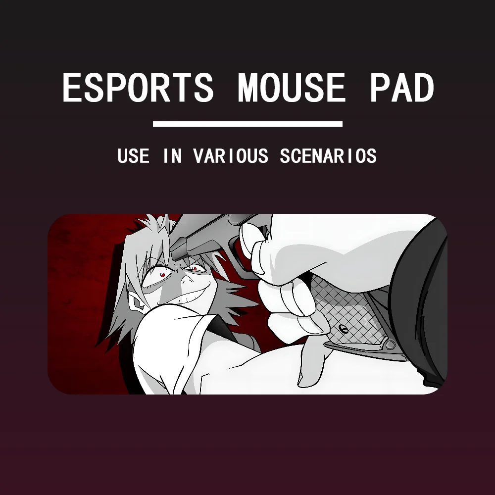 Anime FLCL Mousepad Grande Gaming Mouse Pad LockEdge Engrossado Teclado de Computador Mesa Tapete