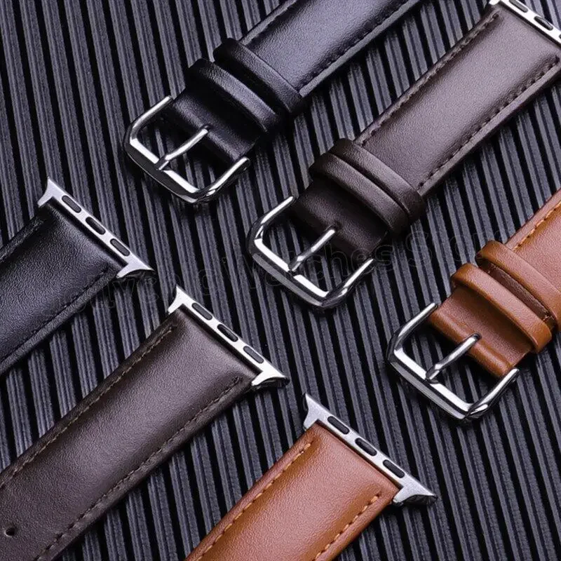 starlight Leather Strap Bracelet for Apple Watch 7 band 6 se 5 4 45mm 42mm For Iwatch Series 3 2 44mm 40mm Watchbands 38mm 41mm