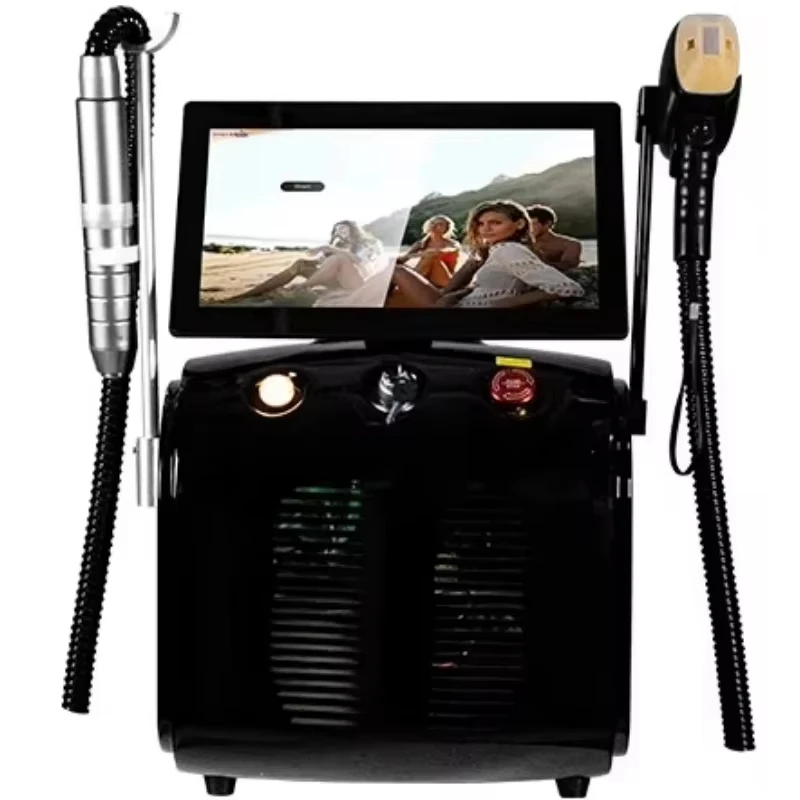 

Soprano 2-in-1 Titanium Ice Platinum Diode 755nm 808nm 1064nm 940nm Four-Wavelength ND:YAG Laser Painless Hair Removal Machine