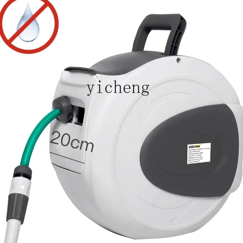 

automatic recycling water pipe truck, pipe reel, car wash storage rack, wall-mounted garden