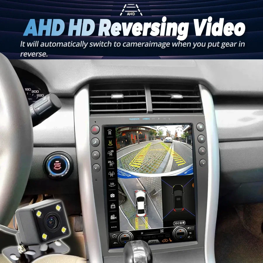 12,1 pulgadas para Ford Edge 2008-2014 Android 13 reproductor Multimedia navegación Gps para coche unidad principal de Radio estéreo Qualcomm con Wifi 4g