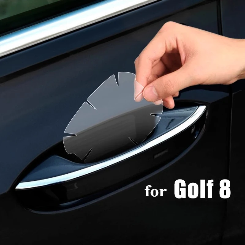 For VW Golf 8/8.5 Generation Door Bowl Protective Film GTI/rline Modified Appearance Parts Door Handle Scratch-proof Film