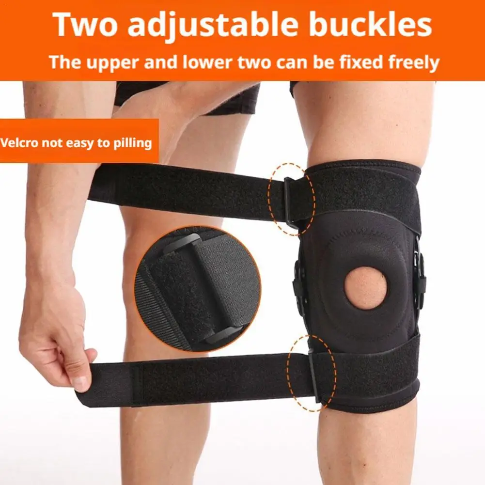 

NEW Plus-Size Sports Knee Brace with Adjustable Strap Silicone Spring Knee Support Patella Protection Knee Pad for Runniing