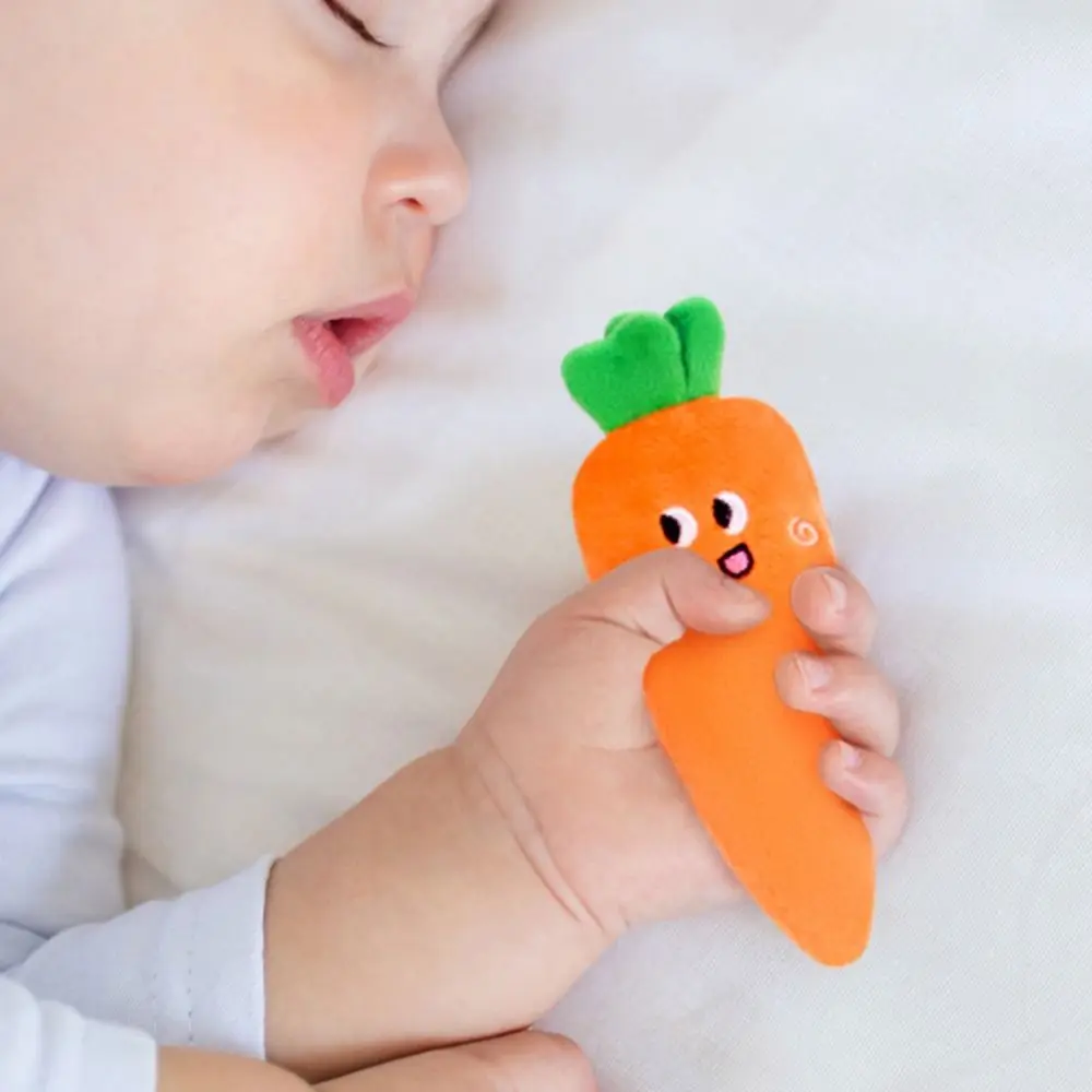 ألعاب مونتيسوري استرضاء الجزرة للأطفال، لعبة نوم مهدئة ناعمة للأطفال، لعبة نوم مهدئة خفيفة مضادة للقفز