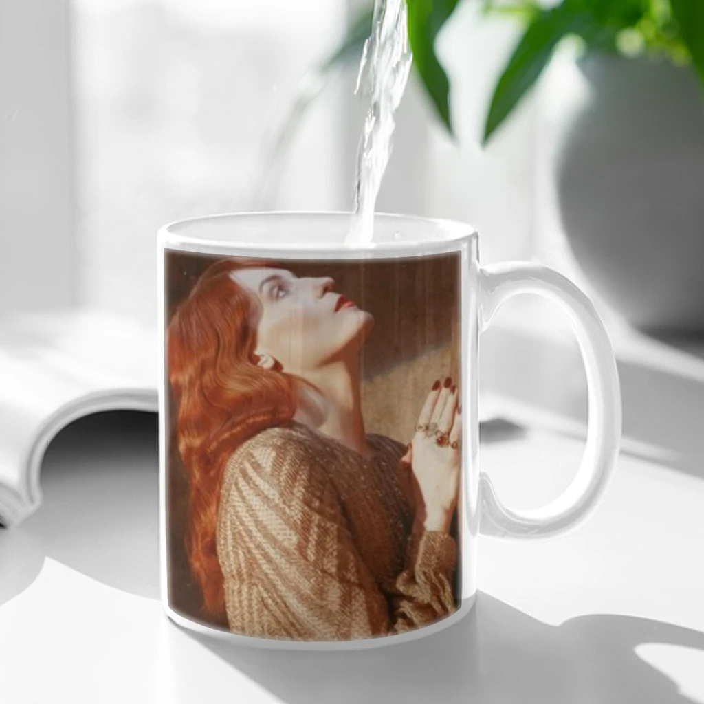 Singer Florence and the Machine Ceramic Mug Cute Coffee Tea Milk Stave Mugs And Cups with Handle Novelty Gifts