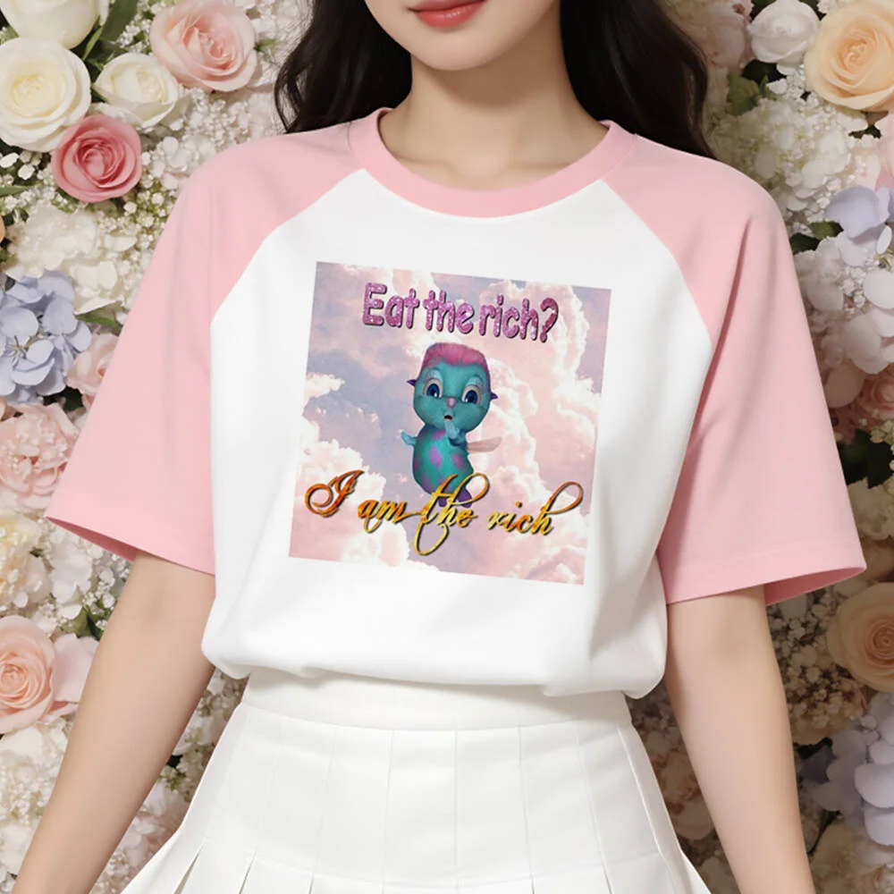 Bibble t shirt teen Gothic Comfortable Colorful University hip hop Y2k tshirt Classic graphic Psychedelic Gothic Digital Graphic