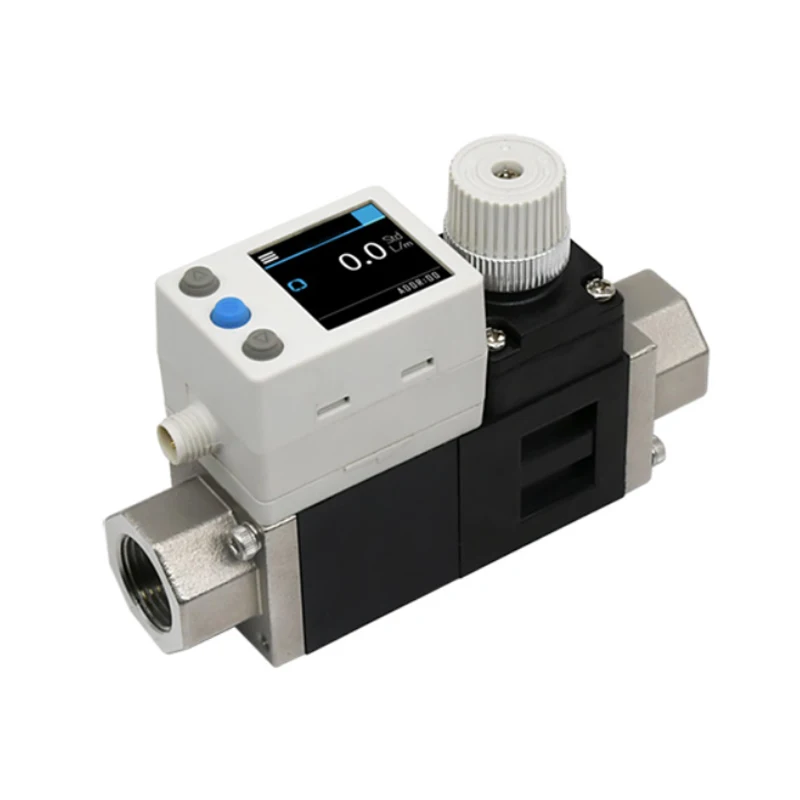 Proportivos da faixa de fluxo 0.5-250SLPM RS485 do sensor de fluxo líquido do vórtice da válvula de agulha