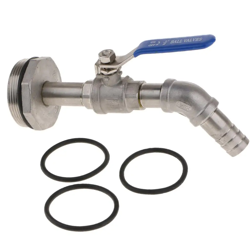 

304 Stainless Steel Oil Drum Valve Leak-proof Two-piece Adapter for 200L Steel Barrel Pressure Tank Parts