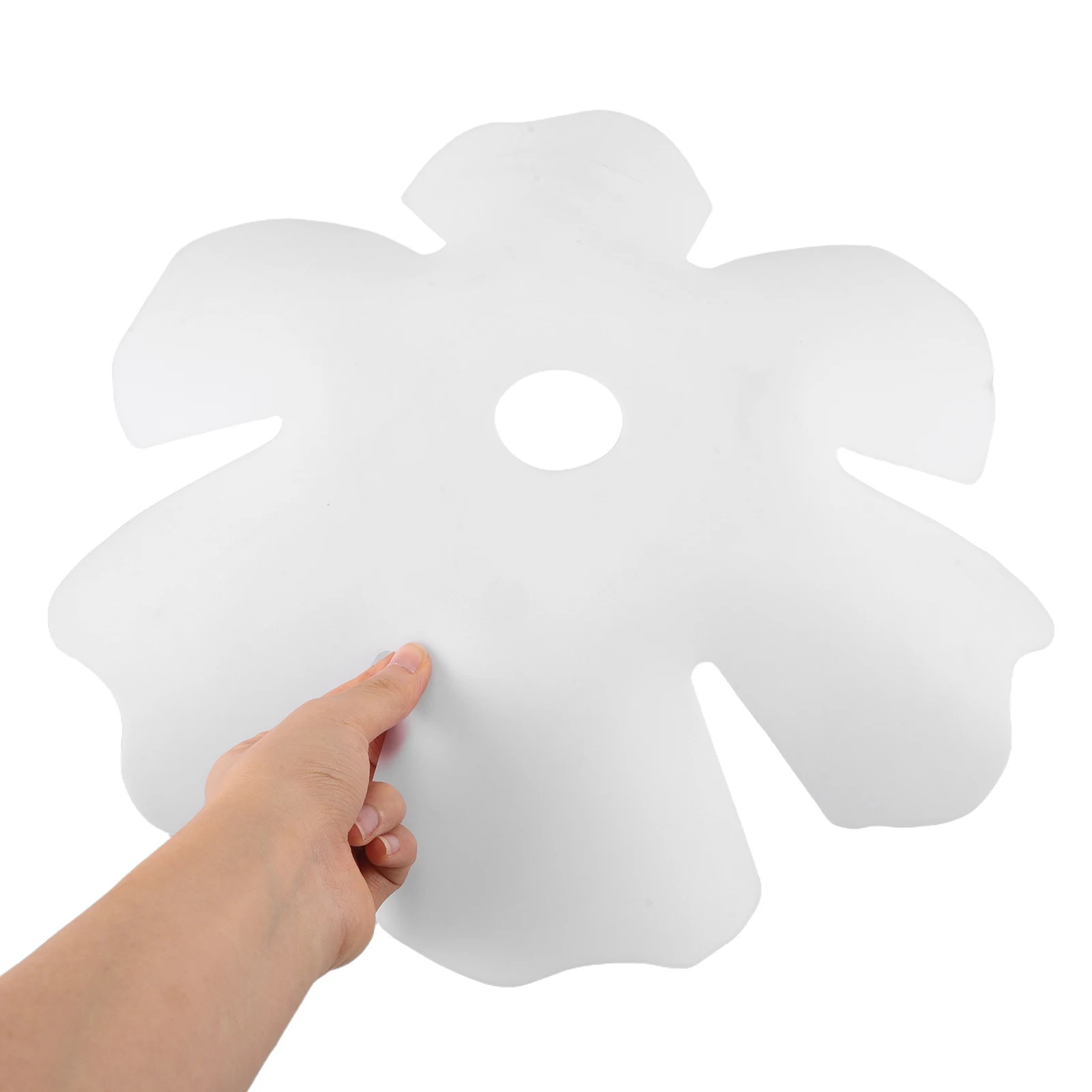 

2pcs Flower Plastic Lampshade Nordic Style White Pendant Light 350Mm 400Mm Bedroom Dining Room Decor Hanging Lamp Shade