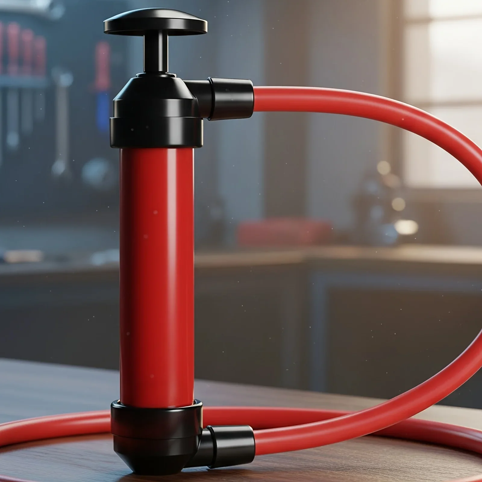 Flüssigkeitstransferpumpe für Kraftfahrzeuge, Ölpumpe, Handpumpe mit Siphonfunktion, vielseitige Handpumpe für Kraftstoff, Öl und Flüssigkeiten. – Detail 2