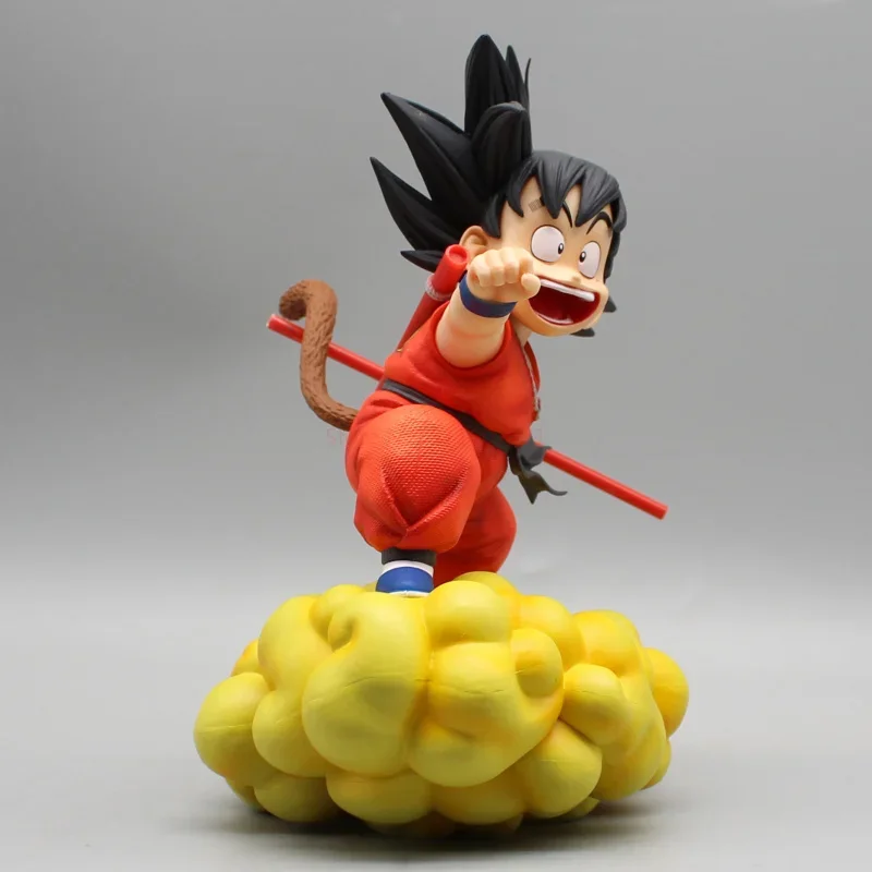 20cm Dragon Ball Gk Fc Little Goku Riding On The Clouds Niebieski Pomarańczowy Radar Figurka Model Animacja Ozdoby Peryferyjne Zabawki Prezenty