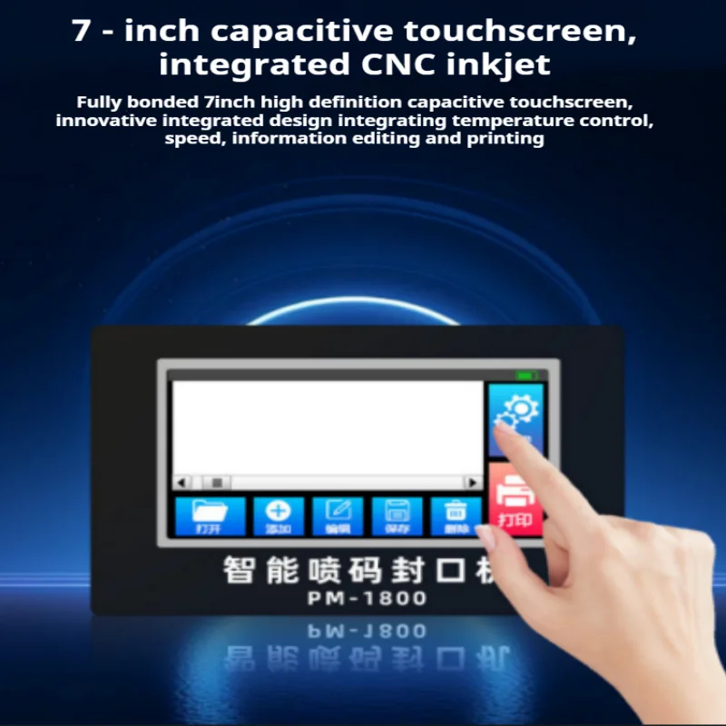 

Automatic Continuous Ink Coding Band Sealer Touch Screen Automatic Plastic Bag Sealing Machine for Food Packaging
