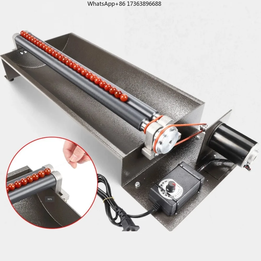 220V 350RPM Jewelry Making Tools Round Pearl Jade Plastic Wooden Beads Threading Machine Automatic Bead Stringing Machine