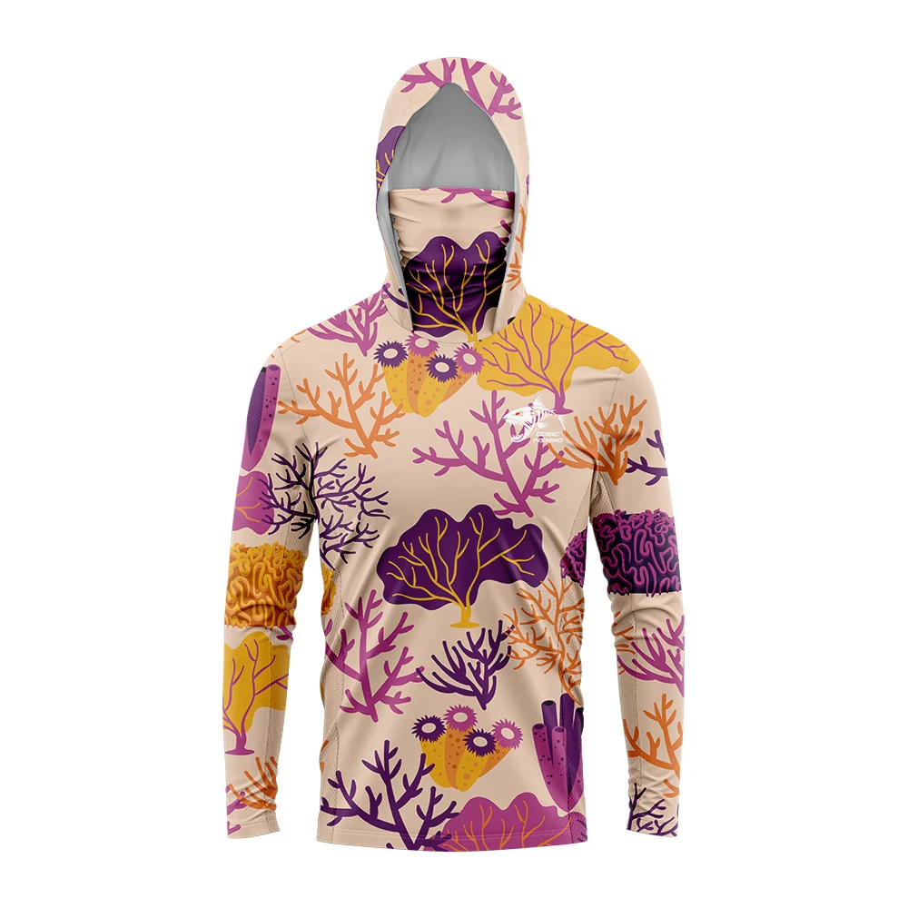 

2026 Huk Mens Long Sleeve fishing clothes UV Clothing Hooded Coat Sunscreen Breathable Anti Mosquito Dry Thin Fishing Shirt