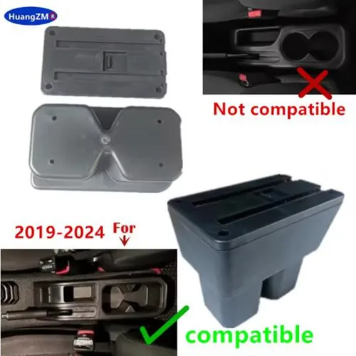 Imagen 2 del producto Jimny-caja de almacenamiento con reposabrazos, portavasos para Suzuki Jimny JB74 JB64 JC74 2019-2025, accesorios de coche de reacondicionamiento de 3 puertas y 5 puertas