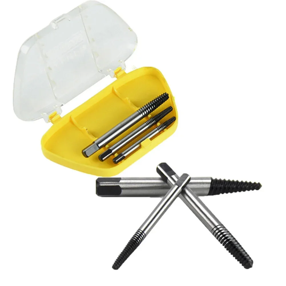 5/6pcs Damaged Broken Screw Remover Extractor Drill Bit Steel Center Drill Remover Woodworking Tools Accessories