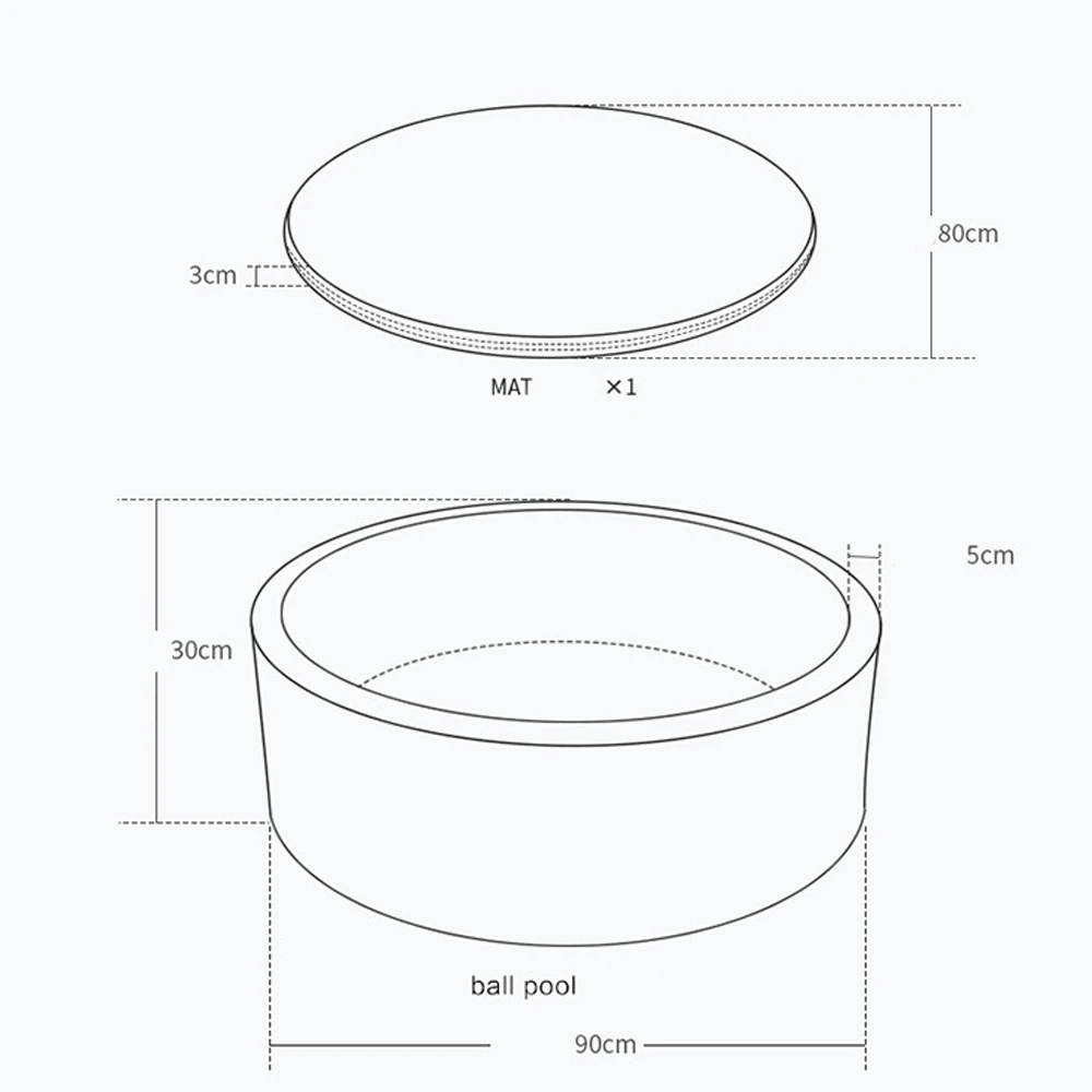 Baby Ronde Oceaan Ballenbad Pit Indoor Speeltuin Zacht Speelgoed Kinderen Kinderbox Hek Kids Veiligheid Barrière Room Decor Verjaardag gift