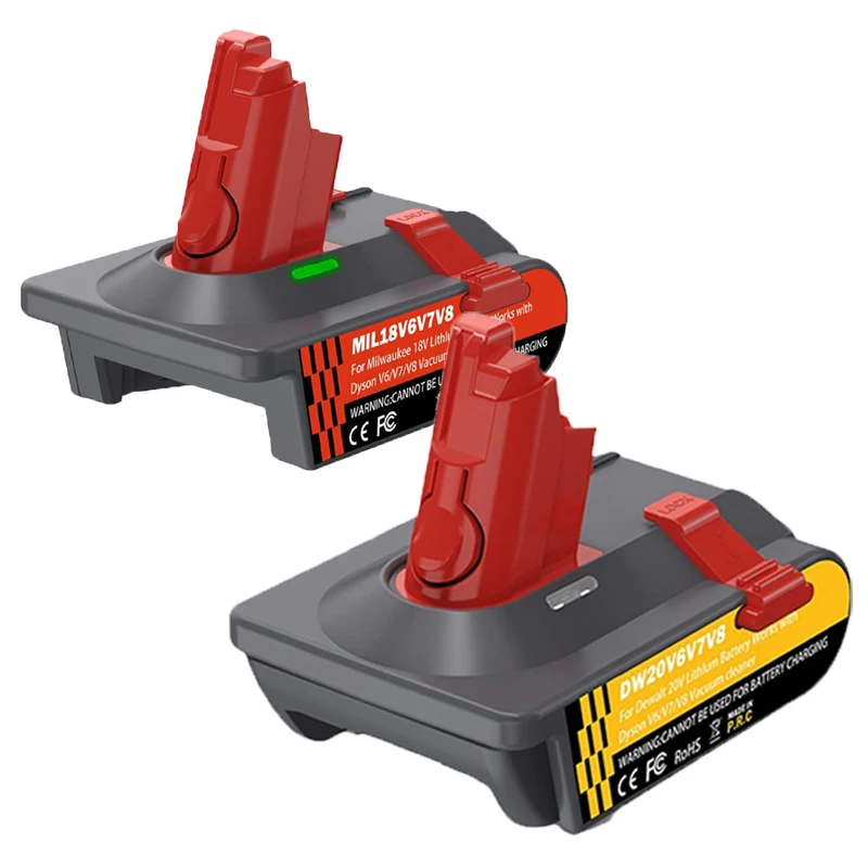 

For DeWalt/Makita/Milwaukee/Kobalt 18/20V Li-ion Batteries for Dyson V6V7V8 Series Vacuum Cleaners MT18V6V7V8 DW20V6V7V8 Adapter