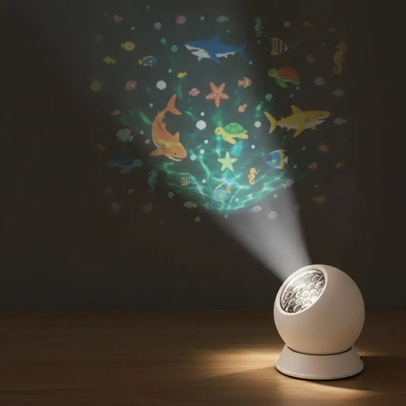 Dynamic Ocean Projector Night Light BPA Free Safe for Toddler Baby Nursery Bedroom Sleep Aid Birthday Party Decor