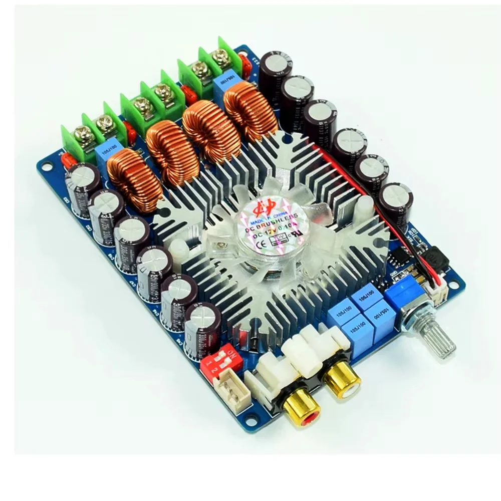 

TDA7498 Class D high-power digital power amplifier HIFI 100W*2 audio power amplifier RCA input home theater DIY