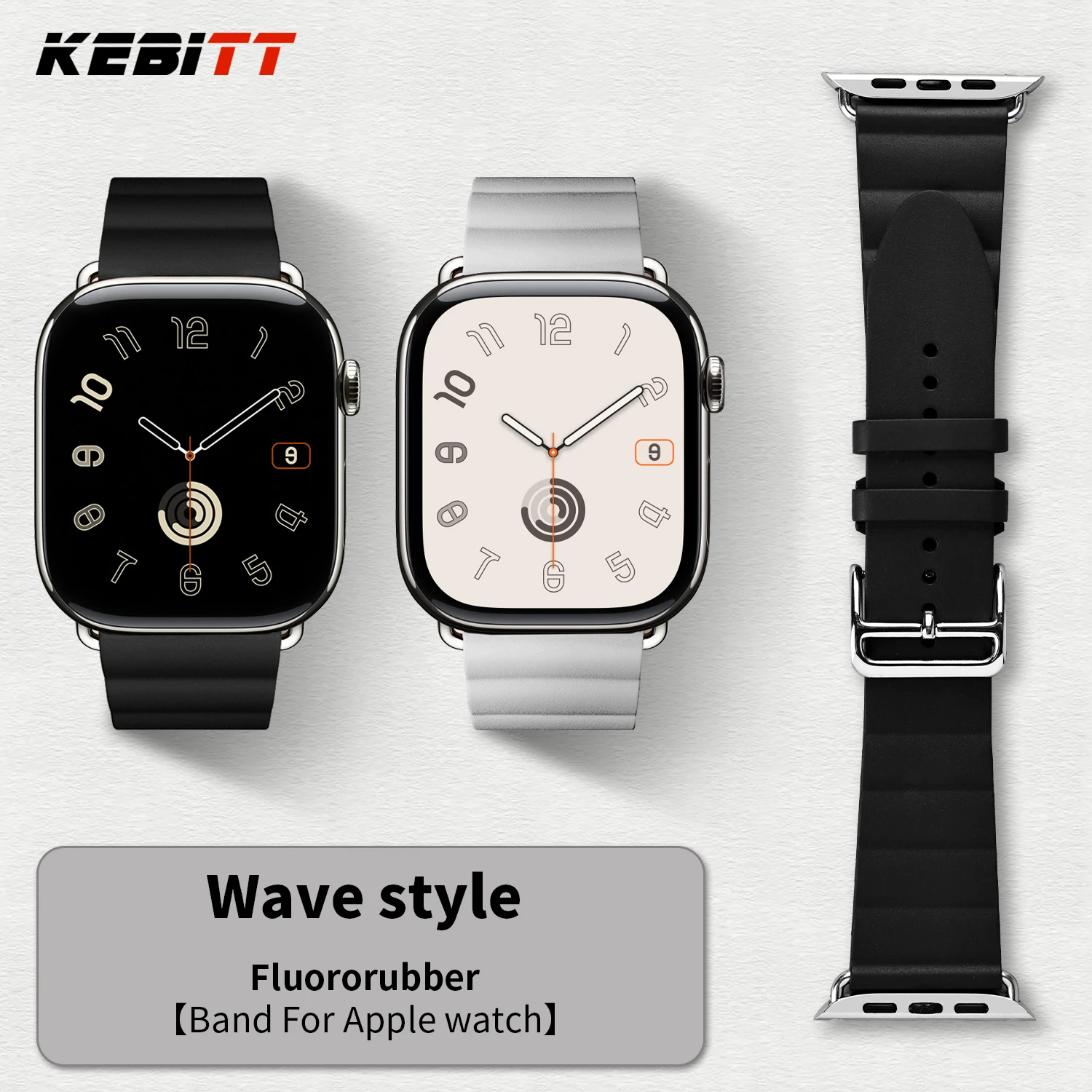 Kilim For Apple Watch Series 11 10 9 8 7 6 5 Se 3 Ultra3 2  Band Iwatch 46MM 42MM 41mm 45mm 49MM Fluoroelastomer Strap