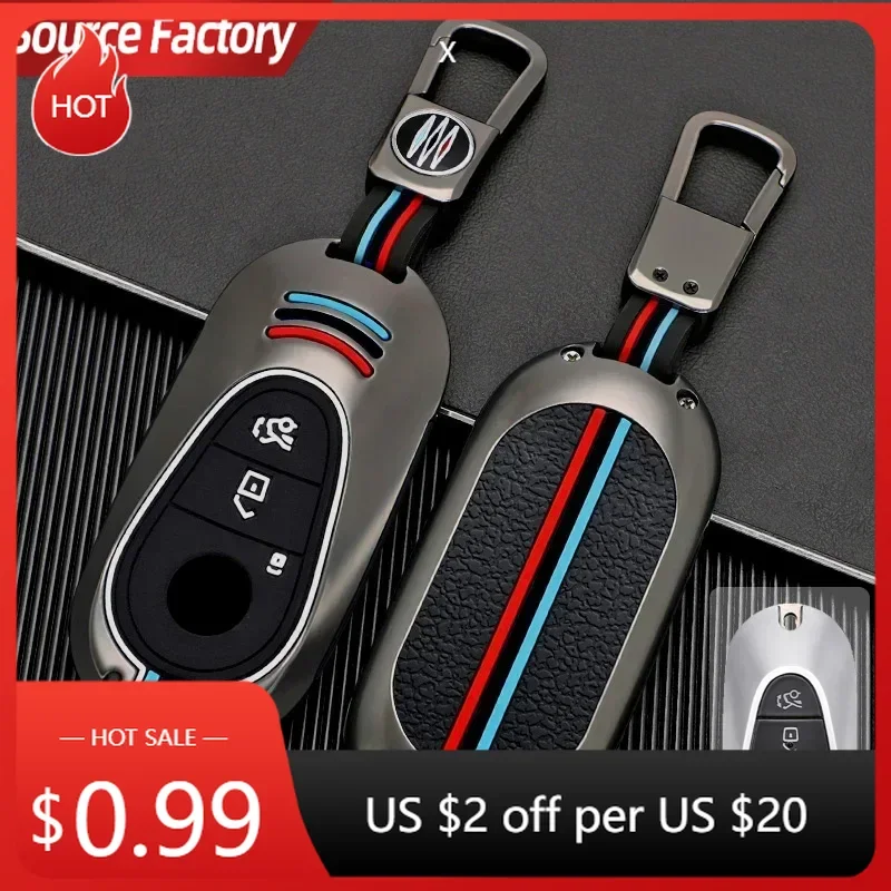 

Car Stickers Zinc Alloy +Silicone Car Key Case Cover For Mercedes Benz C S Class W206 W223 S350 C260 C300 S400 S450 S500 20
