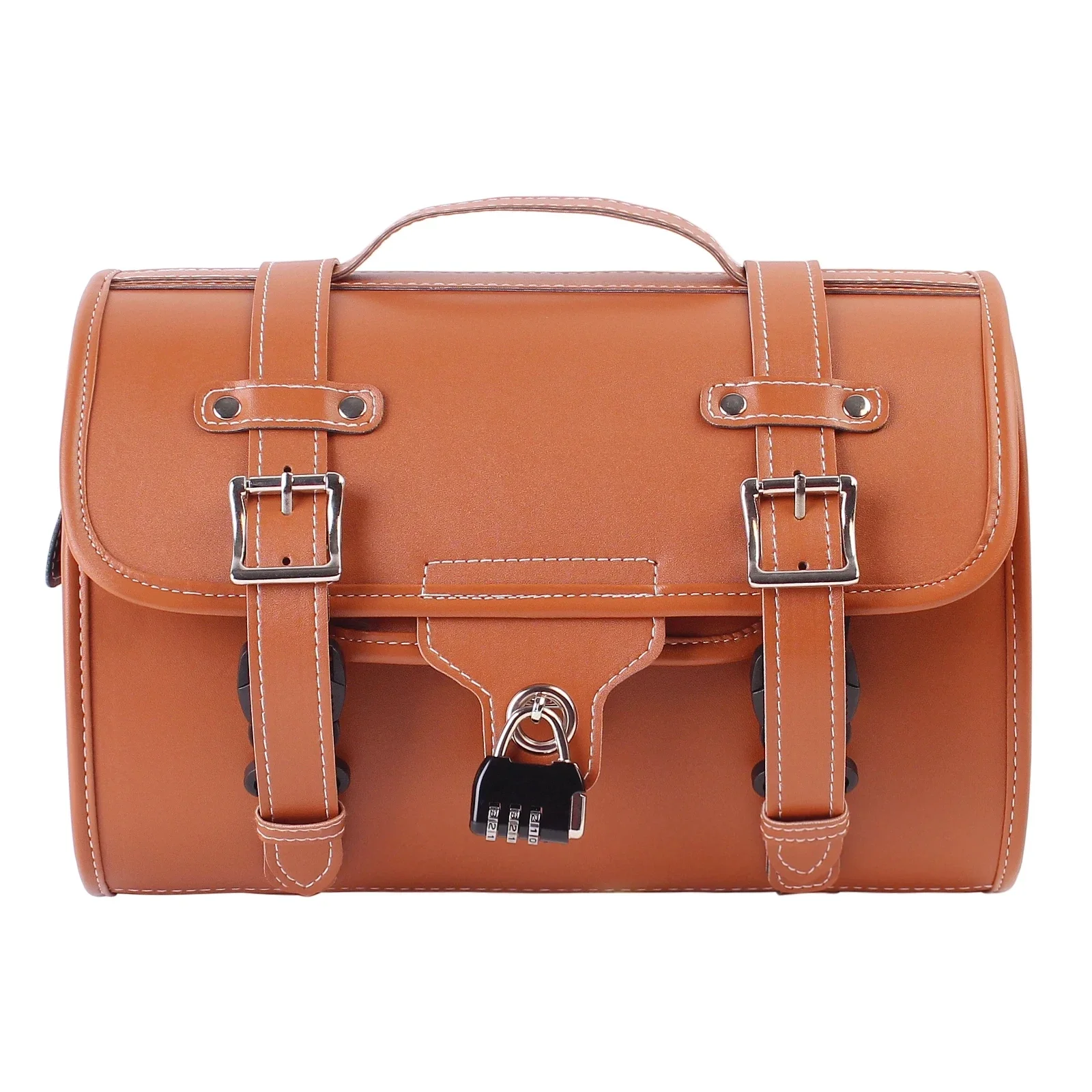 

Motorcycle Universal Brown Large Capacity Waterproof Bags Side For Honda Yamaha Tool Bag Rear Travel Luggage Seat Bag
