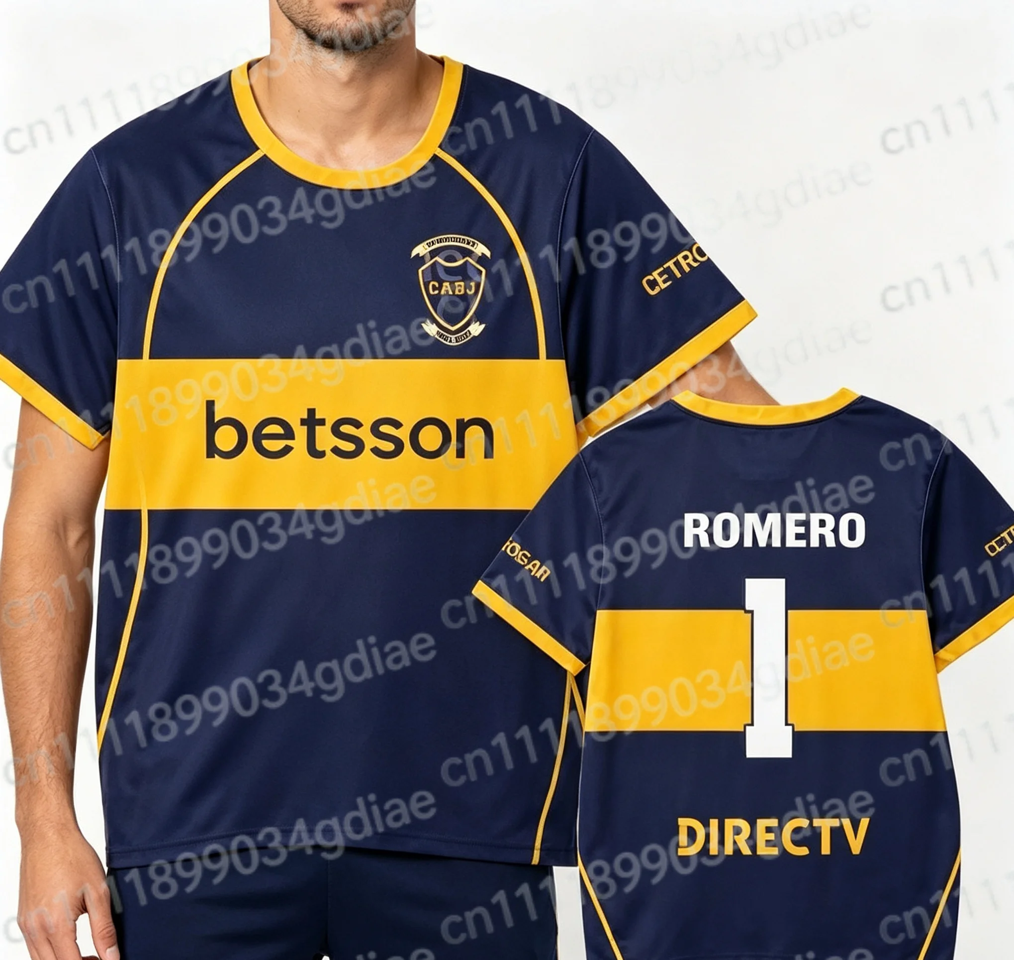 2026 Sommer Boca Juniors Fußballmannschaft 3D-Druck T-Shirt Herren Kurzarm Lässiges Lockeres T-Shirt für Familienoutfits – Detail 6