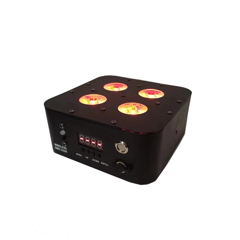

4x18W 6 in 1 RGBWA+UV Wireless Led Battery Par Can Light App Wifi Remote Control Led Wash Dj Lighting for Ktv Party Show