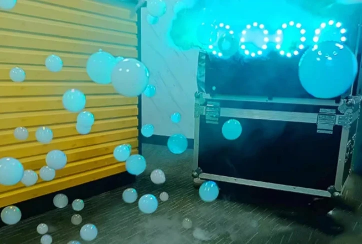Stage Led Smoke Bubble Machine Wedding Two-hole Four-hole Smoke Bubble Machine Wedding Props Performance Special Effects image 5
