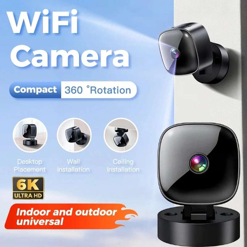 

6K HD Mini Camera Wifi Camera Wireless Security Protection Remote Monitor Camcorders Video Surveillance Home Smart Camera 2026