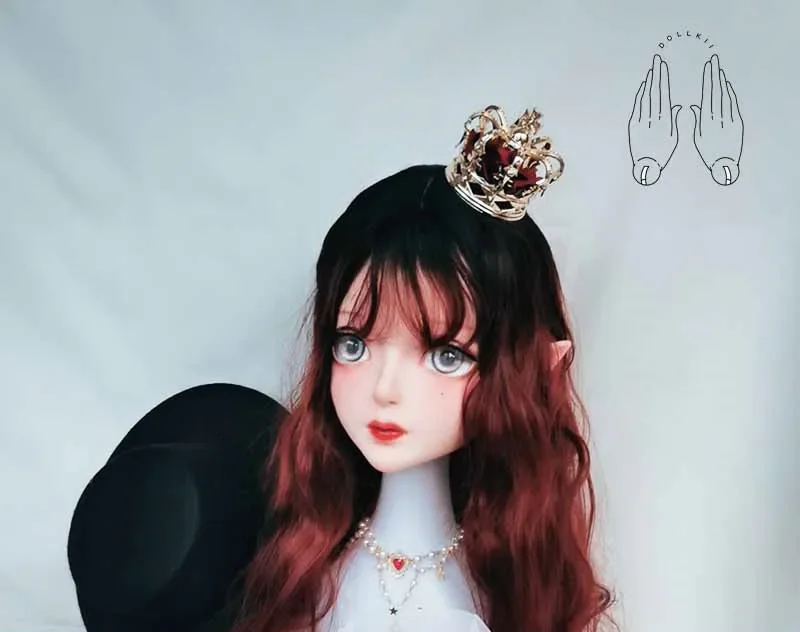 

(Dollkii 20) Женщина Девушка Силика Смола Косплей BJD Cross Dressing Кигуруми Голова Маска Аниме Ролевая Игра Вечеринка Трансвестит Кукла Маска