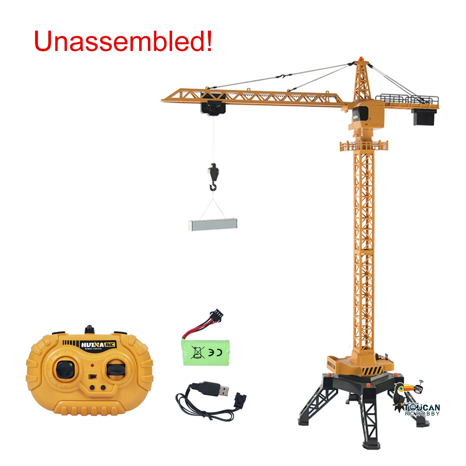 Geschenke 1/14 HUINA 1585 2,4G RTR 12CH RC Hebeturm-Kran-LKW Bausatz Ferngesteuertes Auto mit Akku Outdoor-Spielzeug für Jungen TH18063 – Detail 4