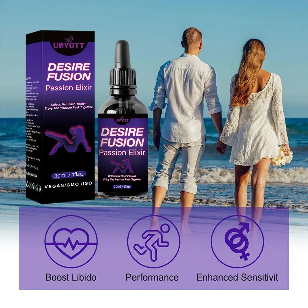 Desire Fusion Passion Care for Women, Melhora a Autoconfiança, Aumenta a Atração Amorosa, Acenda o Corpo Faísca, 30ml