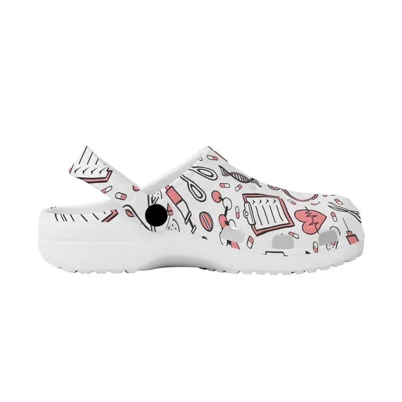 Zapatillas de playa informales con agujeros para mujer, zapatos planos de enfermería, Hospital, médico, EMT, etc., sandalias de trabajo para interiores, gran oferta