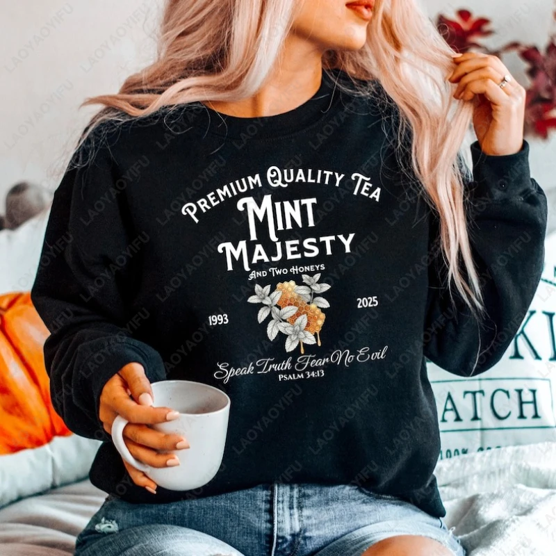 

Мемориальная толстовка Charlie Kirk Erika Majesty Mint с медовым напитком, толстовка с рисунком Turning Point, подарки из США, пуловер для мужчин и женщин