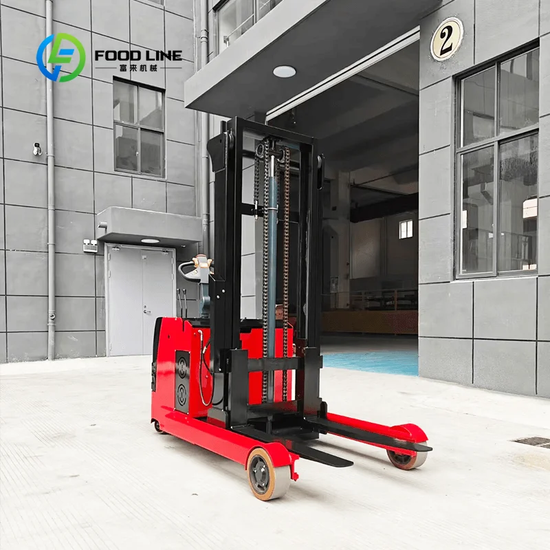 customized electric stacker pallet stacking forklift solid rubber wheels high load adaptable for plant warehouse business users