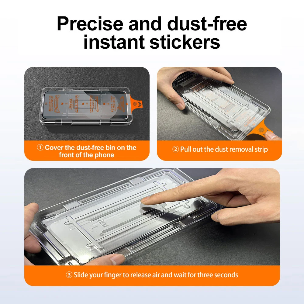 1-3Pcs For Google Pixel 9a 9 Pro XL 8 8A 7 7A 6 4G 5G Screen Protector Fingerprint Toughened Glass Accessories Easy Installation view 6