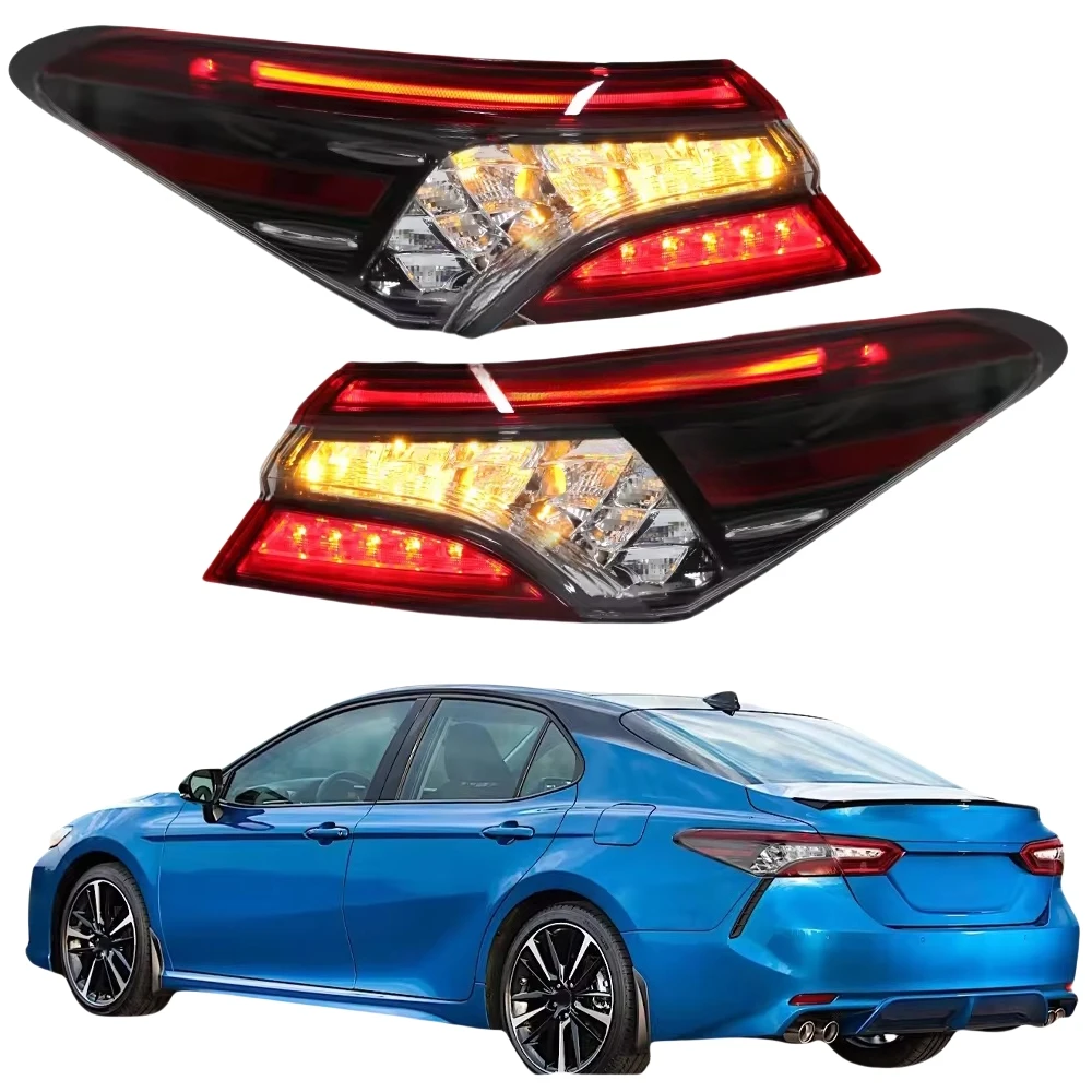 YBJ Auto Lighting System US Version  Back Rear Light Tail Lamp Outer LED Tail Light For Toyota Camry 2018-2021 XLE XSE Taillight