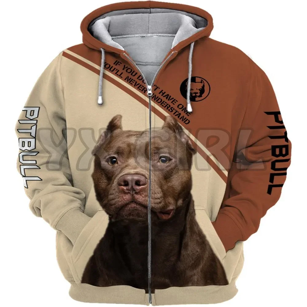 If You Dont Have One You Will Never Understand Pit Bull 3D Print Hoodies Men For Women Zipper Hoodie Casual Street Tracksuit 01