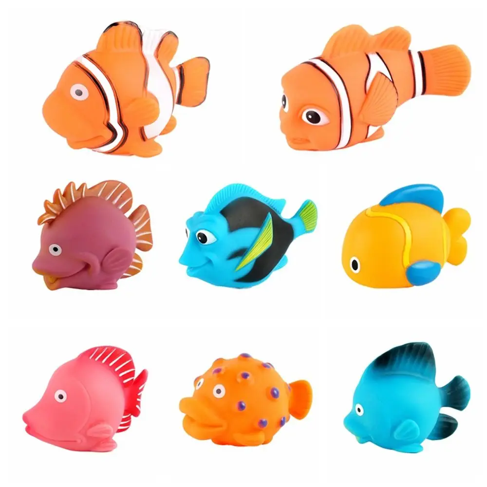 Spray Water Baby Bath Toys Toddlers Infant Fish Animals Squeeze Shower Toy Soft PVC Cartoon Swimming Water Toys bagno