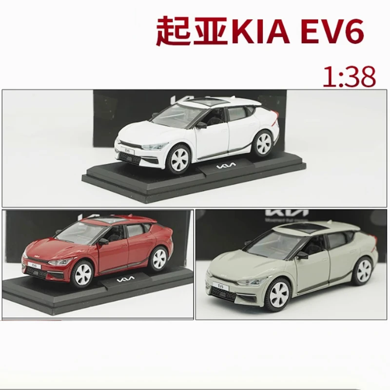

Diecast 1:38 Scale EV6 Alloy Car Model Finished Simulation Adult Child Hobby Collection Decoration Boy Gift Toy Static Display