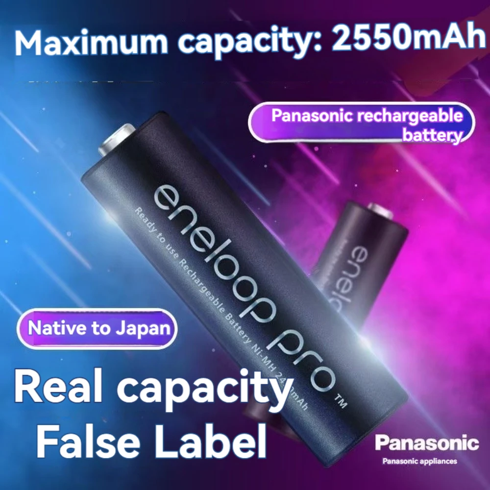 

Panasonic Eneloop - aste PRO RECHARGEABLE AA batterie 100% Original 2550mah 1.2v nickel pour appareil photo souris climatisation